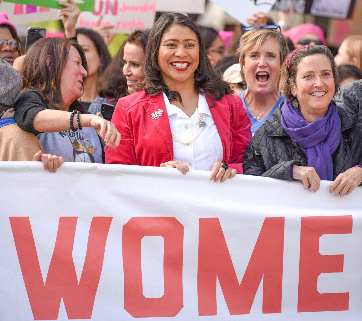 Mayor London Breed at the 2019 Women's March
