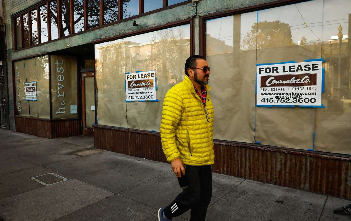 Vacant storefronts (courtesy of San Francisco Chronicle)