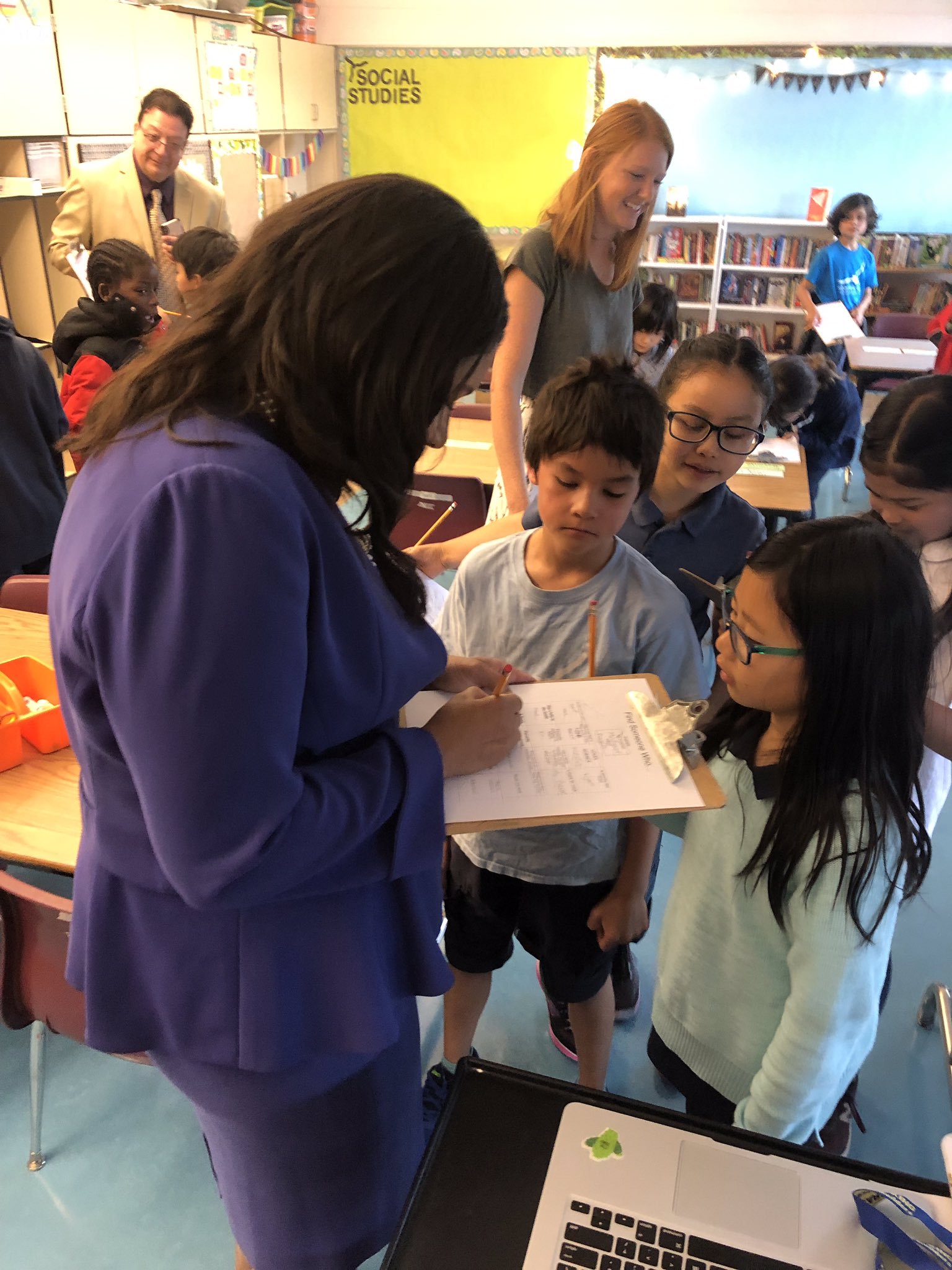 Mayor Breed on first day of school in 2019