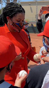 Mayor Breed at SF youth baseball opener